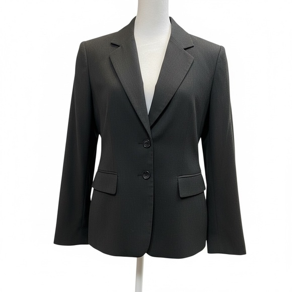 The Limited Jackets & Blazers - THE LIMITED Women’s Size 6 Charcoal Gray Tailored 2 button lined Blazer Jacket